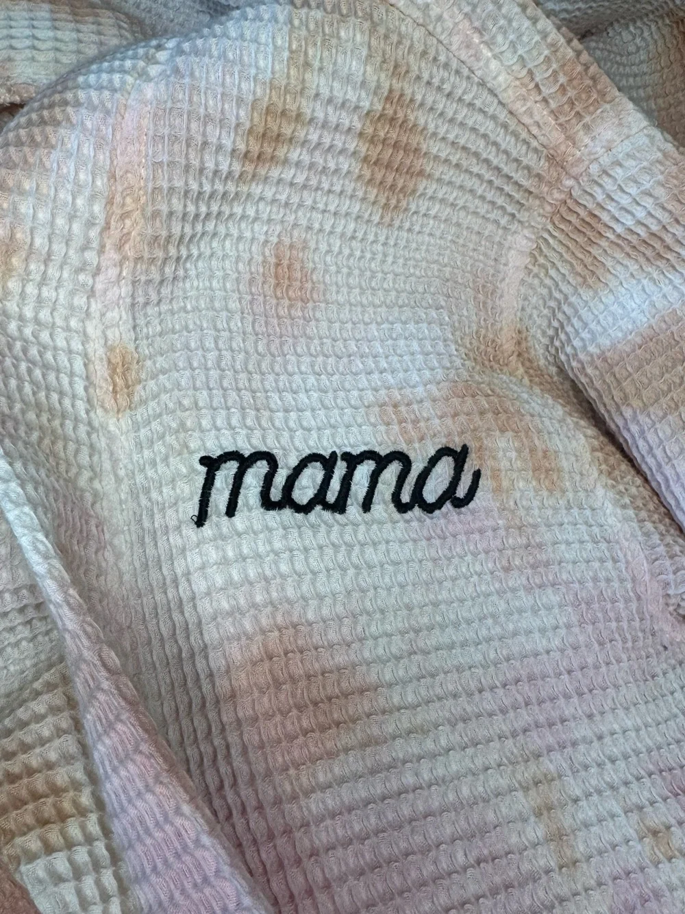 BFFS & Babes Embroidered “Mama” Full Length Robe | One Size | DUSTDYE ROSE